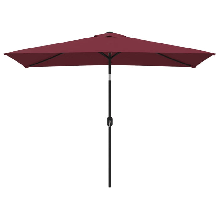 Umbrelă de soare exterior stâlp metalic, roșu bordo, 300x200 cm - WALTI WALTI