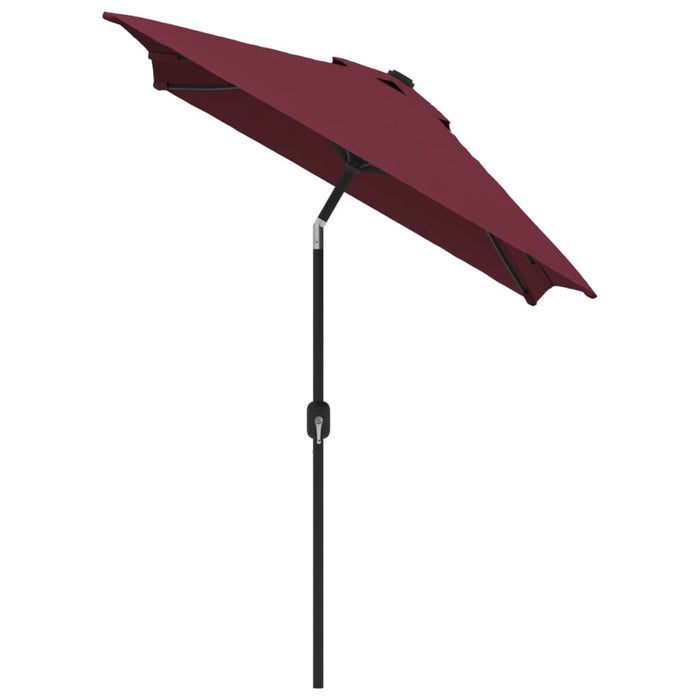 Umbrelă de soare exterior stâlp metalic, roșu bordo, 300x200 cm - WALTI WALTI