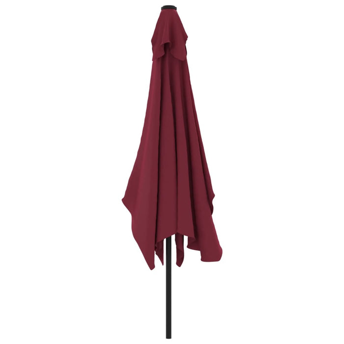 Umbrelă de soare exterior stâlp metalic, roșu bordo, 300x200 cm - WALTI WALTI
