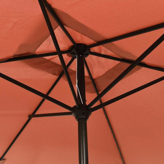 Umbrelă de soare exterior, stâlp metalic, cărămiziu, 300x200 cm - WALTI WALTI
