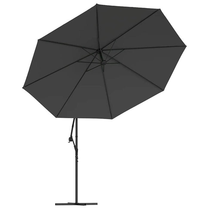 Umbrelă în consolă cu stâlp din aluminiu, 350 cm, antracit WALTI