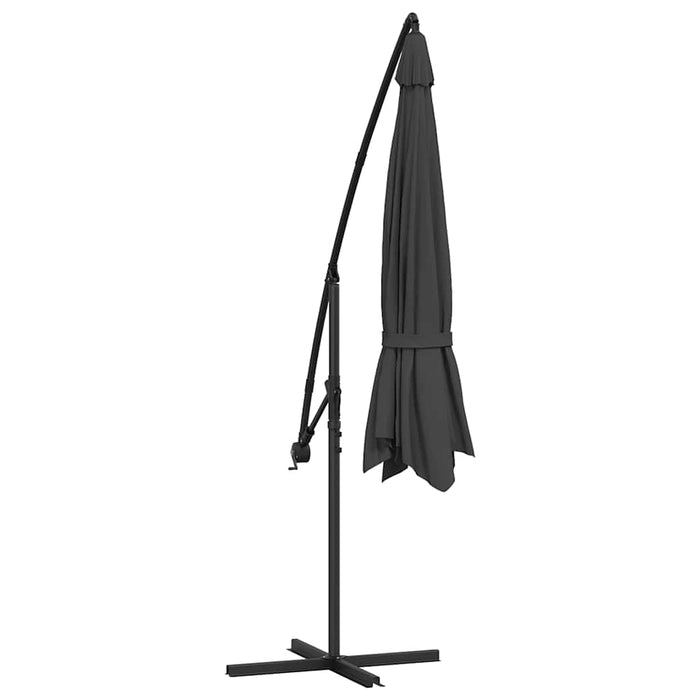 Umbrelă în consolă cu stâlp din aluminiu, 350 cm, antracit WALTI