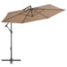 Umbrelă consolă de grădină cu stâlp din aluminiu, taupe, 300 cm - WALTI WALTI