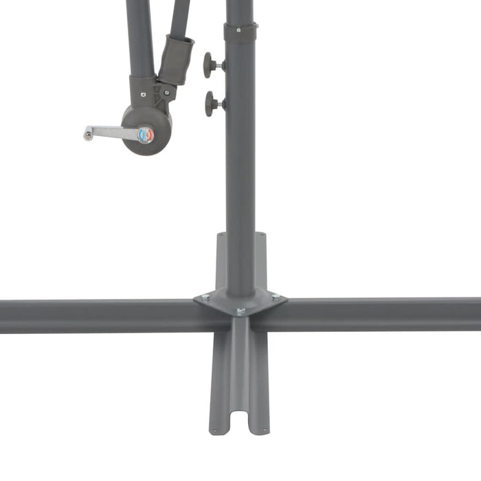 Umbrelă consolă de grădină cu stâlp din aluminiu, taupe, 300 cm - WALTI WALTI