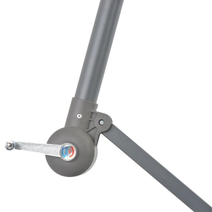 Umbrelă consolă de grădină cu stâlp din aluminiu, taupe, 300 cm - WALTI WALTI