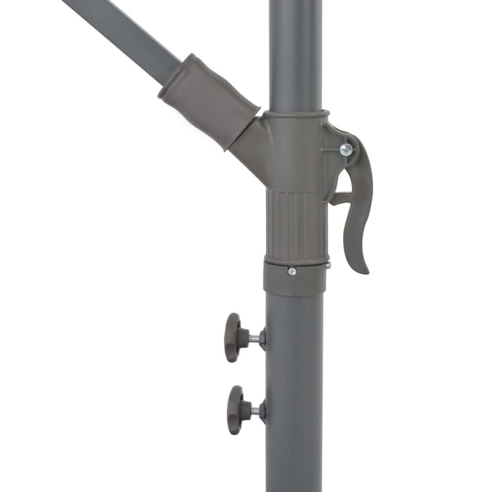Umbrelă consolă de grădină cu stâlp din aluminiu, taupe, 300 cm - WALTI WALTI