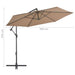 Umbrelă consolă de grădină cu stâlp din aluminiu, taupe, 300 cm - WALTI WALTI