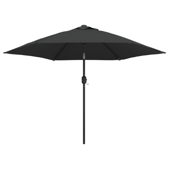 Umbrelă de soare exterior cu LED & stâlp de oțel antracit 300cm - WALTI WALTI