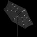 Umbrelă de soare exterior cu LED & stâlp de oțel antracit 300cm - WALTI WALTI