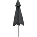 Umbrelă de soare exterior cu LED & stâlp de oțel antracit 300cm - WALTI WALTI