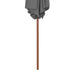 Umbrelă de soare de exterior, stâlp din lemn, antracit, 270 cm - WALTI WALTI