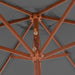 Umbrelă de soare de exterior, stâlp din lemn, antracit, 270 cm - WALTI WALTI