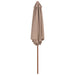 Umbrelă de soare de exterior cu stâlp din lemn, taupe, 270 cm - WALTI WALTI