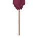 Umbrelă de soare de exterior, stâlp lemn, roșu bordo, 270 cm - WALTI WALTI