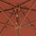 Umbrelă de soare de exterior, stâlp din lemn, cărămiziu, 270 cm - WALTI WALTI