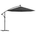 Umbrelă suspendată cu LED și stâlp din oțel, antracit, 300 cm - WALTI WALTI