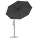 Umbrelă suspendată cu LED și stâlp din oțel, antracit, 300 cm - WALTI WALTI