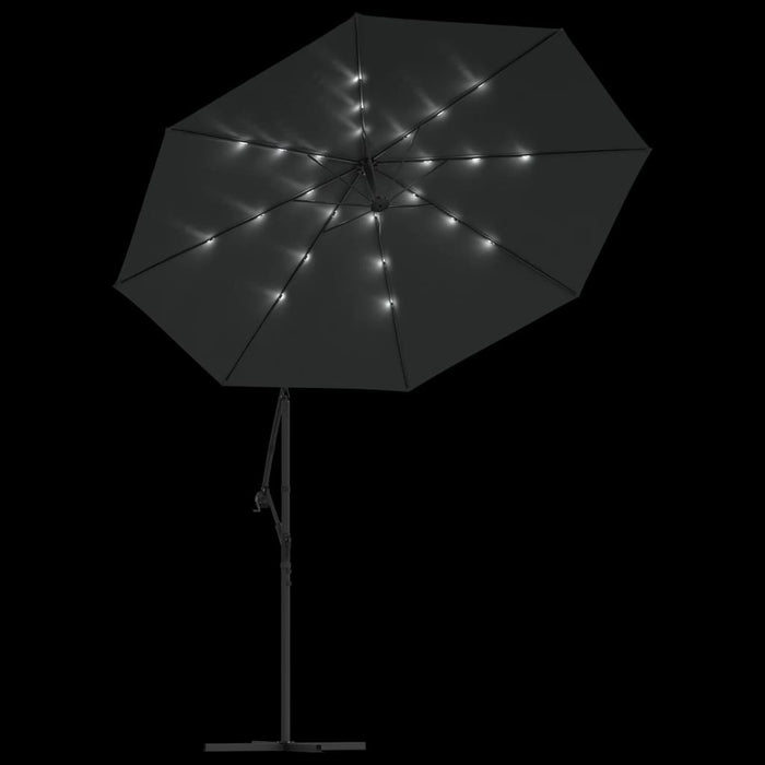 Umbrelă suspendată cu LED și stâlp din oțel, antracit, 300 cm - WALTI WALTI
