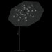 Umbrelă suspendată cu LED și stâlp din oțel, antracit, 300 cm - WALTI WALTI