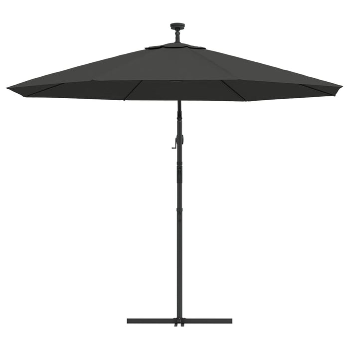 Umbrelă suspendată cu LED și stâlp din oțel, antracit, 300 cm - WALTI WALTI