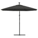 Umbrelă suspendată cu LED și stâlp din oțel, antracit, 300 cm - WALTI WALTI
