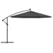 Umbrelă în consolă cu LED și stâlp din metal, antracit, 350 cm - WALTI WALTI