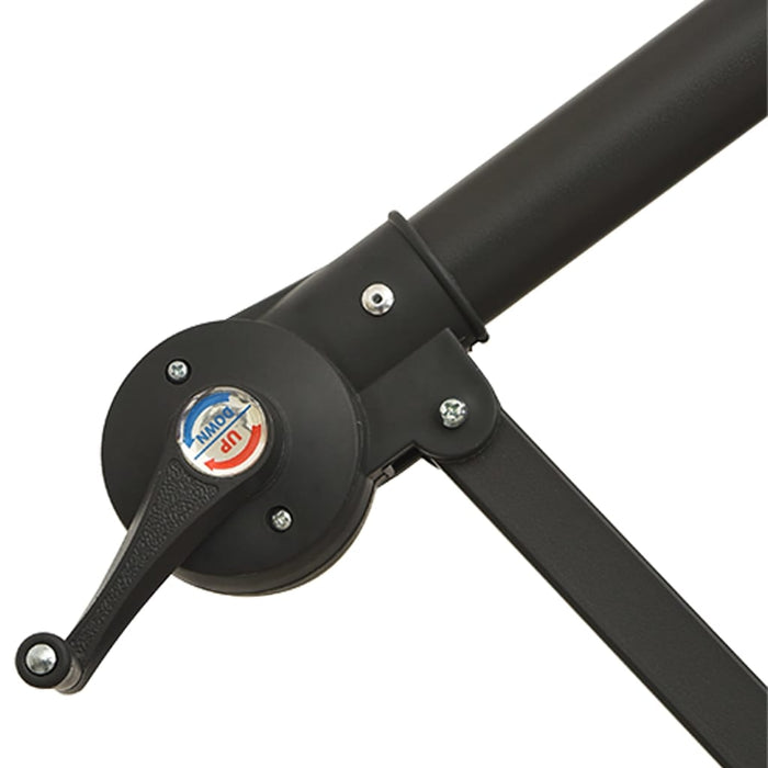 Umbrelă în consolă cu LED și stâlp din metal, antracit, 350 cm - WALTI WALTI