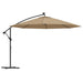 Umbrelă în consolă cu LED-uri și stâlp metalic, taupe, 350 cm - WALTI WALTI