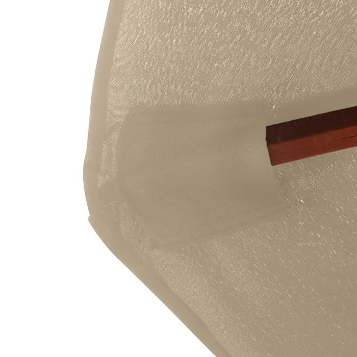Umbrelă de soare de exterior, stâlp din lemn, gri taupe, 350 cm - WALTI WALTI