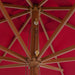 Umbrelă de soare de exterior cu stâlp din lemn, vișiniu, 350 cm - WALTI WALTI