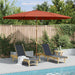 Umbrelă de soare de exterior, stâlp lemn, cărămiziu, 350 cm - WALTI WALTI