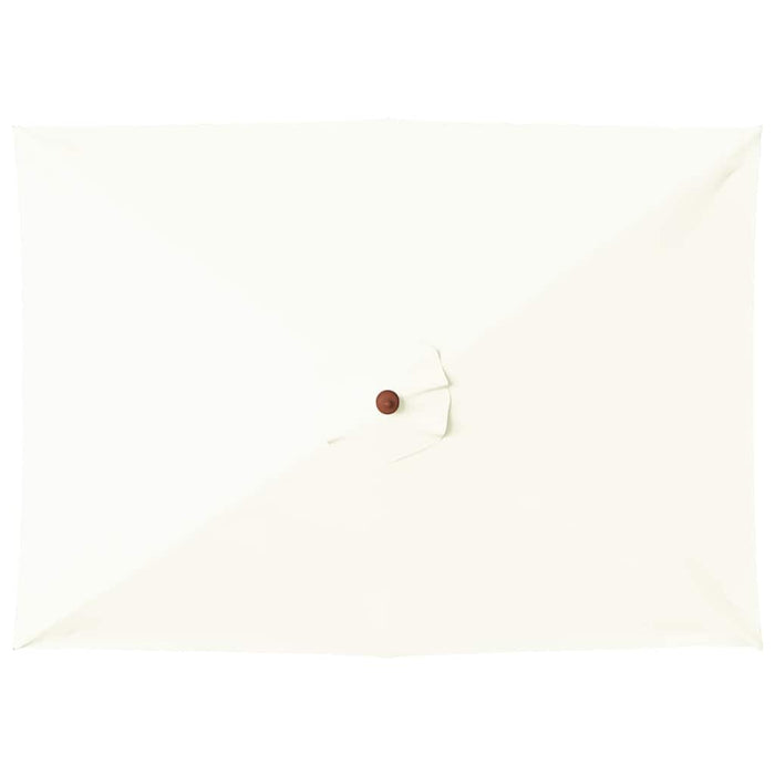 Umbrelă de soare, exterior, stâlp lemn, 150x200 cm, nisipiu - WALTI WALTI