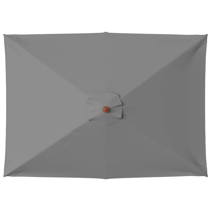 Umbrelă de soare, exterior, stâlp lemn, 150x200 cm, antracit - WALTI WALTI