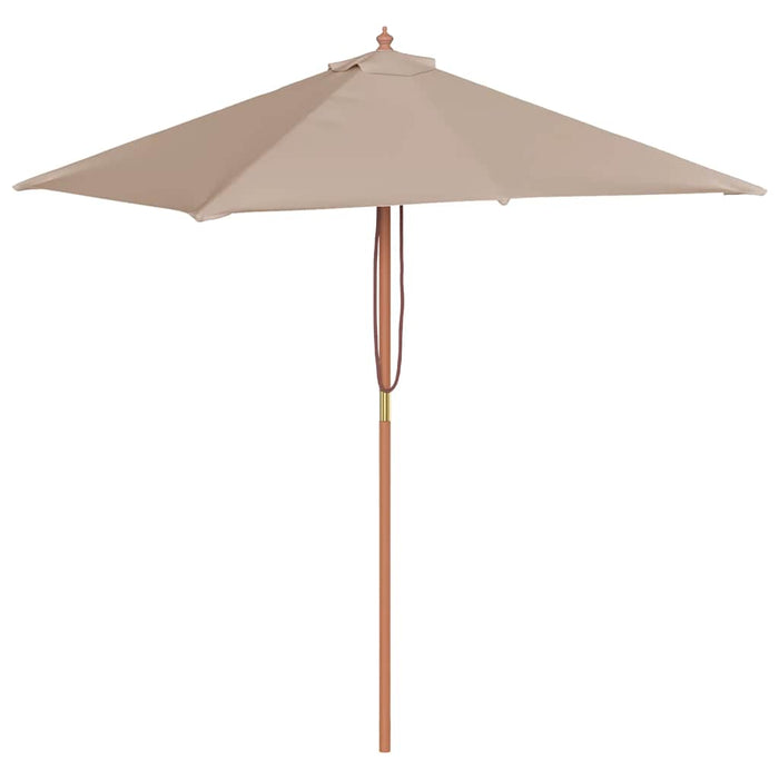 Umbrelă de soare, exterior, stâlp lemn, 150x200 cm, gri taupe - WALTI WALTI