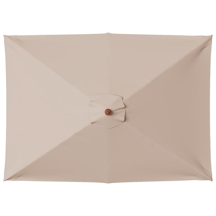 Umbrelă de soare, exterior, stâlp lemn, 150x200 cm, gri taupe - WALTI WALTI