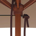 Umbrelă de soare, exterior, stâlp lemn, 150x200 cm, gri taupe - WALTI WALTI