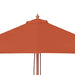 Umbrelă de soare de exterior, stâlp lemn, 150x200 cm, teracotă - WALTI WALTI