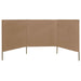 Paravan anti-vânt cu 3 panouri, gri taupe, 400x120 cm, textil - WALTI WALTI