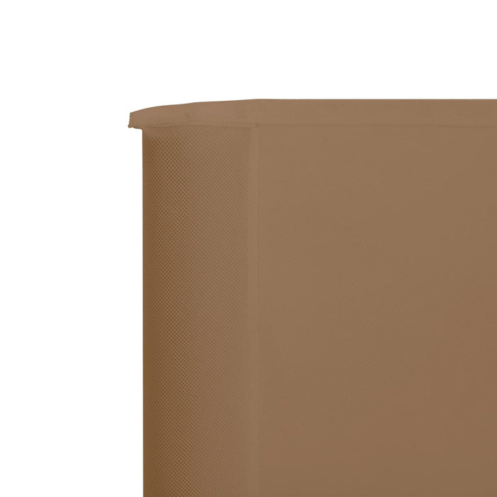 Paravan anti-vânt cu 3 panouri, gri taupe, 400x120 cm, textil - WALTI WALTI