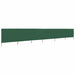 Paravan anti-vânt cu 6 panouri, verde, 800 x 80 cm, textil - WALTI WALTI
