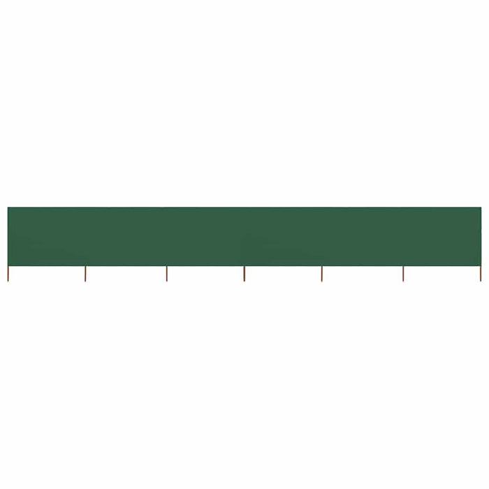 Paravan anti-vânt cu 6 panouri, verde, 800 x 80 cm, textil - WALTI WALTI
