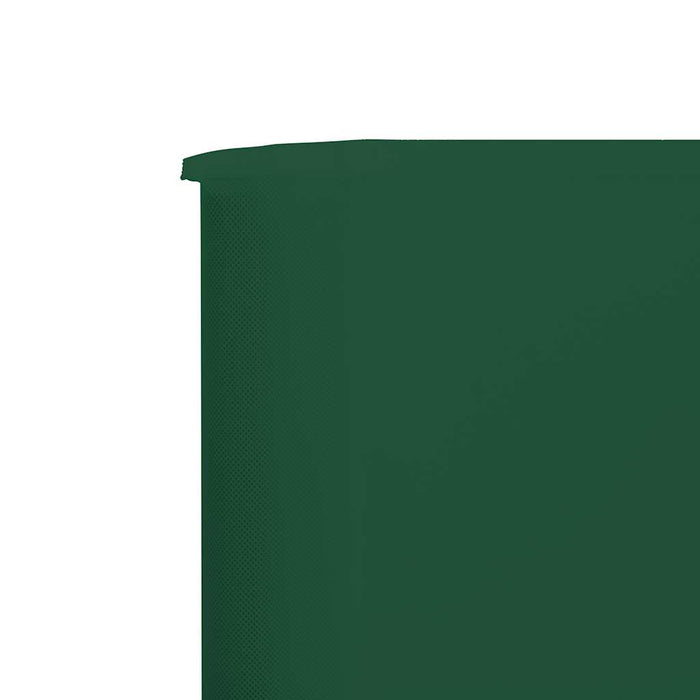 Paravan anti-vânt cu 6 panouri, verde, 800 x 80 cm, textil - WALTI WALTI