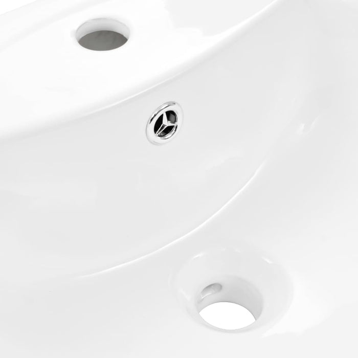 Chiuvetă de baie cu piedestal, alb, 520x440x190 mm, ceramică - WALTI WALTI