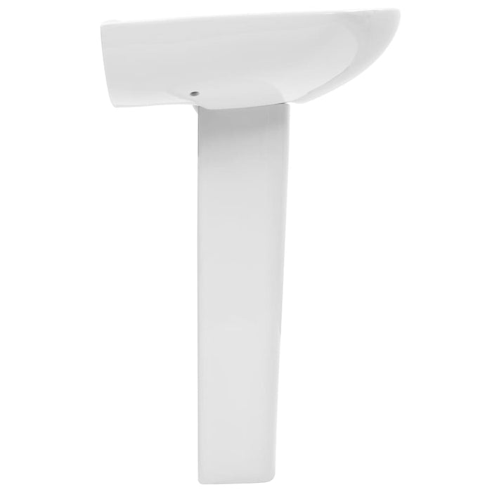 Lavoar cu piedestal, alb, 650 x 520 x 200 mm, ceramică - WALTI WALTI