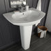 Lavoar cu piedestal, alb, 650 x 520 x 200 mm, ceramică - WALTI WALTI
