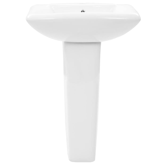 Lavoar cu piedestal, alb, 580 x 470 x 200 mm, ceramică - WALTI WALTI