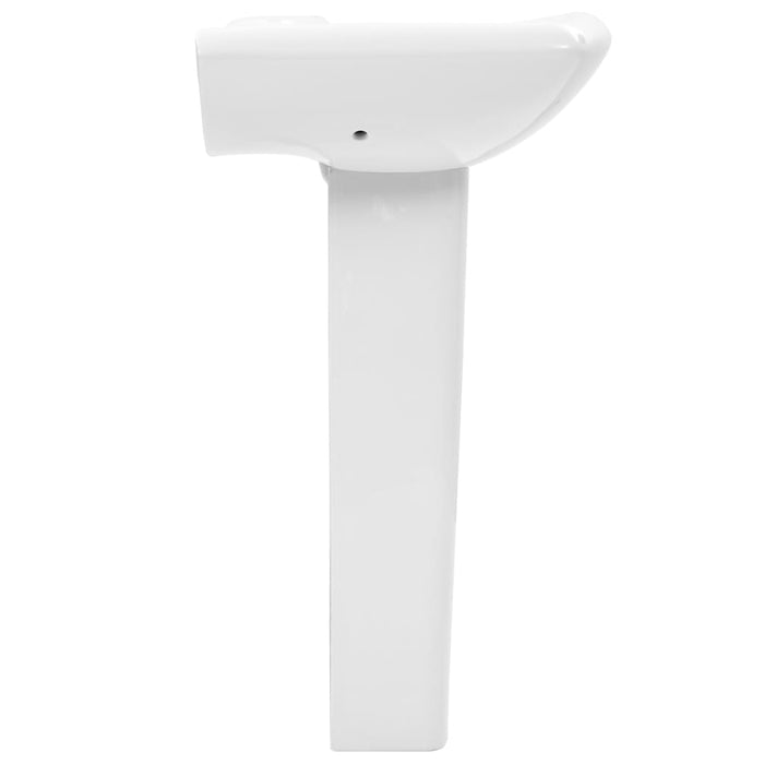 Lavoar cu piedestal, alb, 580 x 470 x 200 mm, ceramică - WALTI WALTI