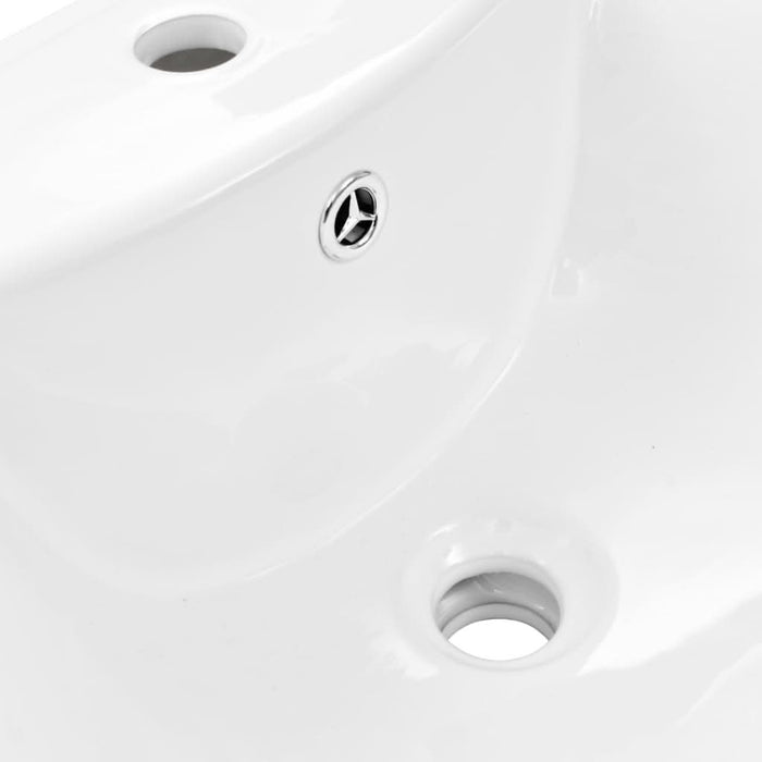 Lavoar cu piedestal, alb, 580 x 470 x 200 mm, ceramică - WALTI WALTI