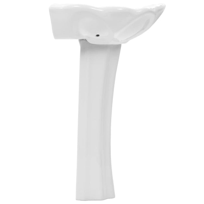 Lavoar cu piedestal, alb, 580 x 510 x 200 mm, ceramică - WALTI WALTI