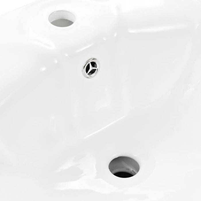 Lavoar cu piedestal, alb, 580 x 510 x 200 mm, ceramică - WALTI WALTI